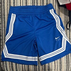 Nike Blue and White Athletic Shorts